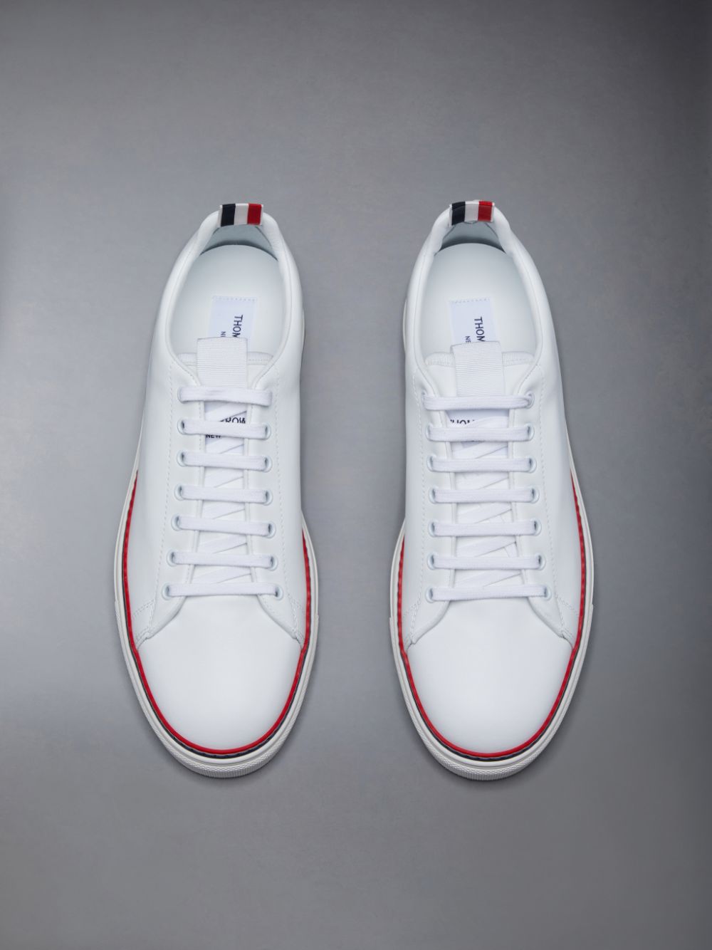 Thom Browne Vitello Calf Tennis Uomo Sneakers Bianche | XHE95Z79254