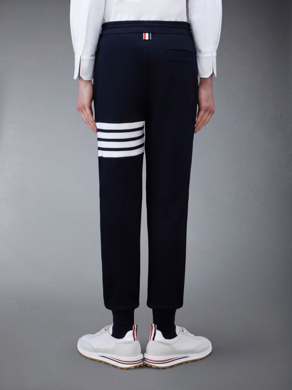 Thom Browne Waffle 4-Bar Uomo Pantaloni Tuta Blu | HBC17Q88316