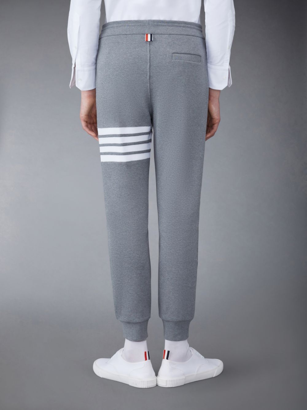 Thom Browne Waffle 4-Bar Uomo Pantaloni Tuta Grigie | BWW04G39591