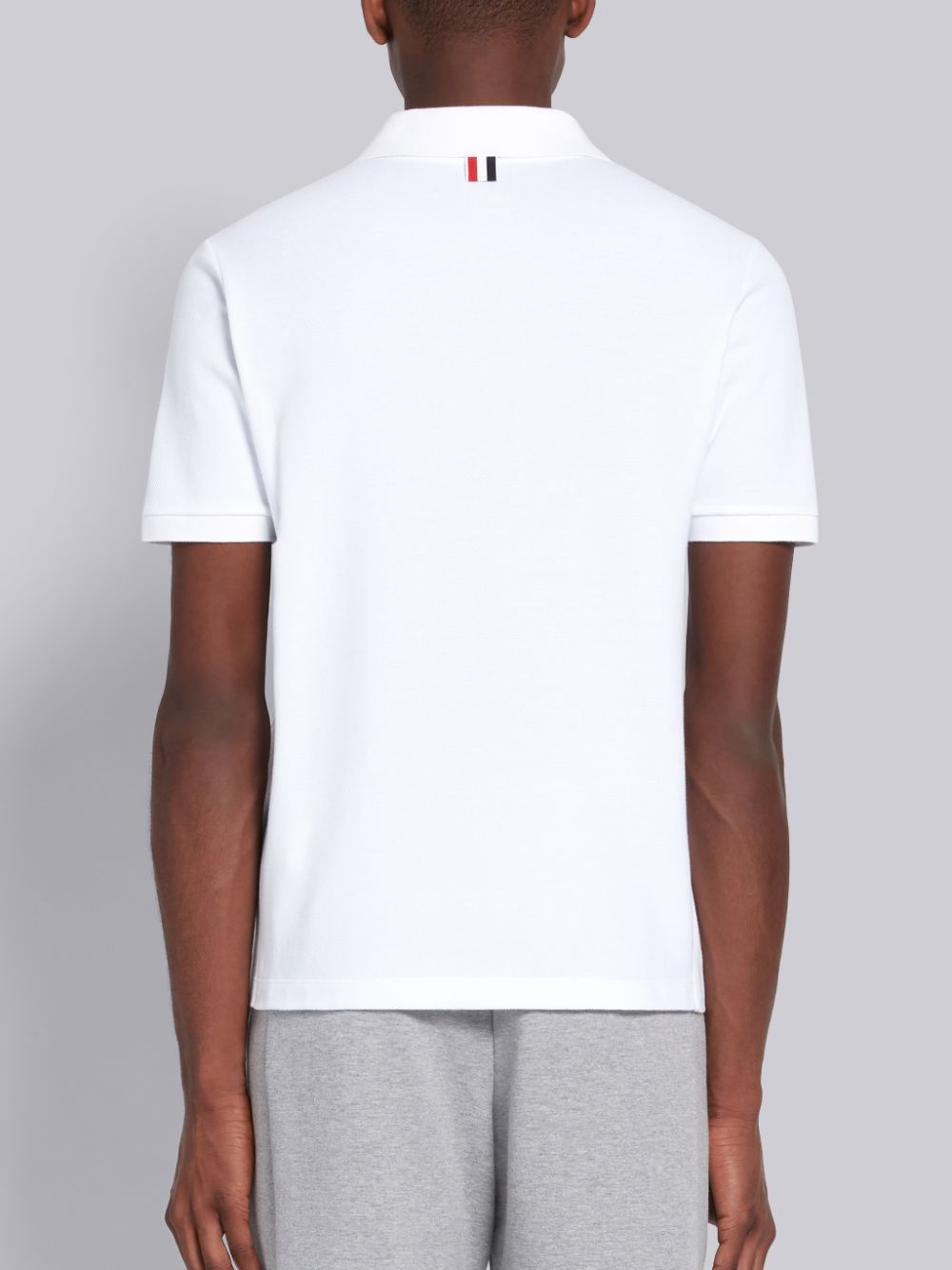 Thom Browne White Classic Cotton Pique Side Insert 4-Bar Uomo Polo Bianche | PPC44G06479