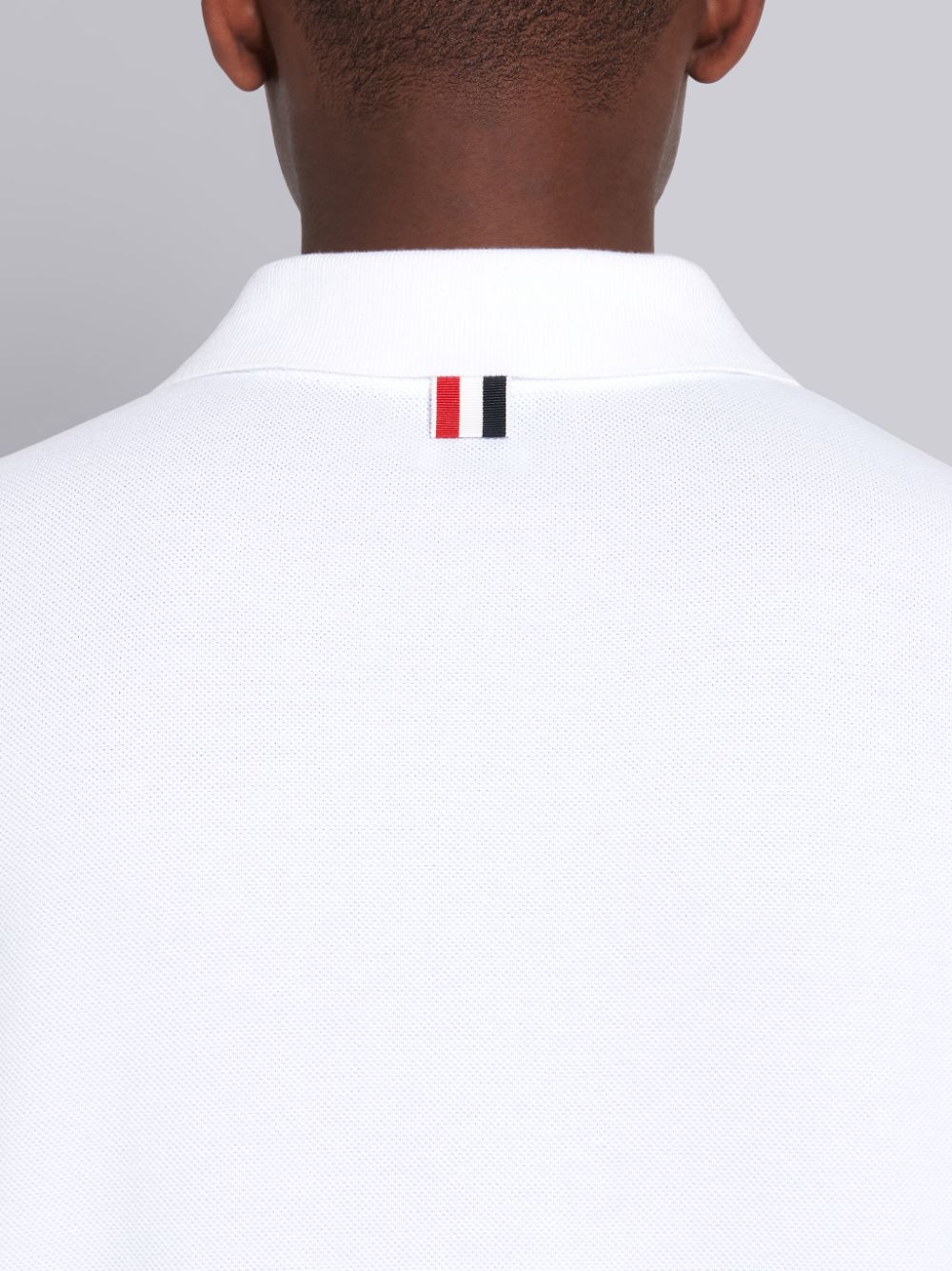 Thom Browne White Classic Cotton Pique Side Insert 4-Bar Uomo Polo Bianche | PPC44G06479