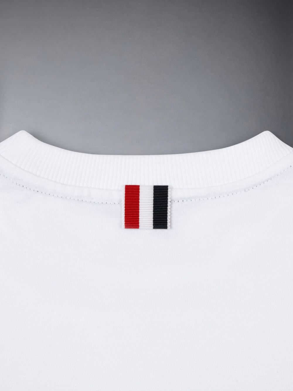 Thom Browne White Cotton Jersey 4-Bar Long Sleeve Ragazzo Magliette Bianche | AXR09D55526