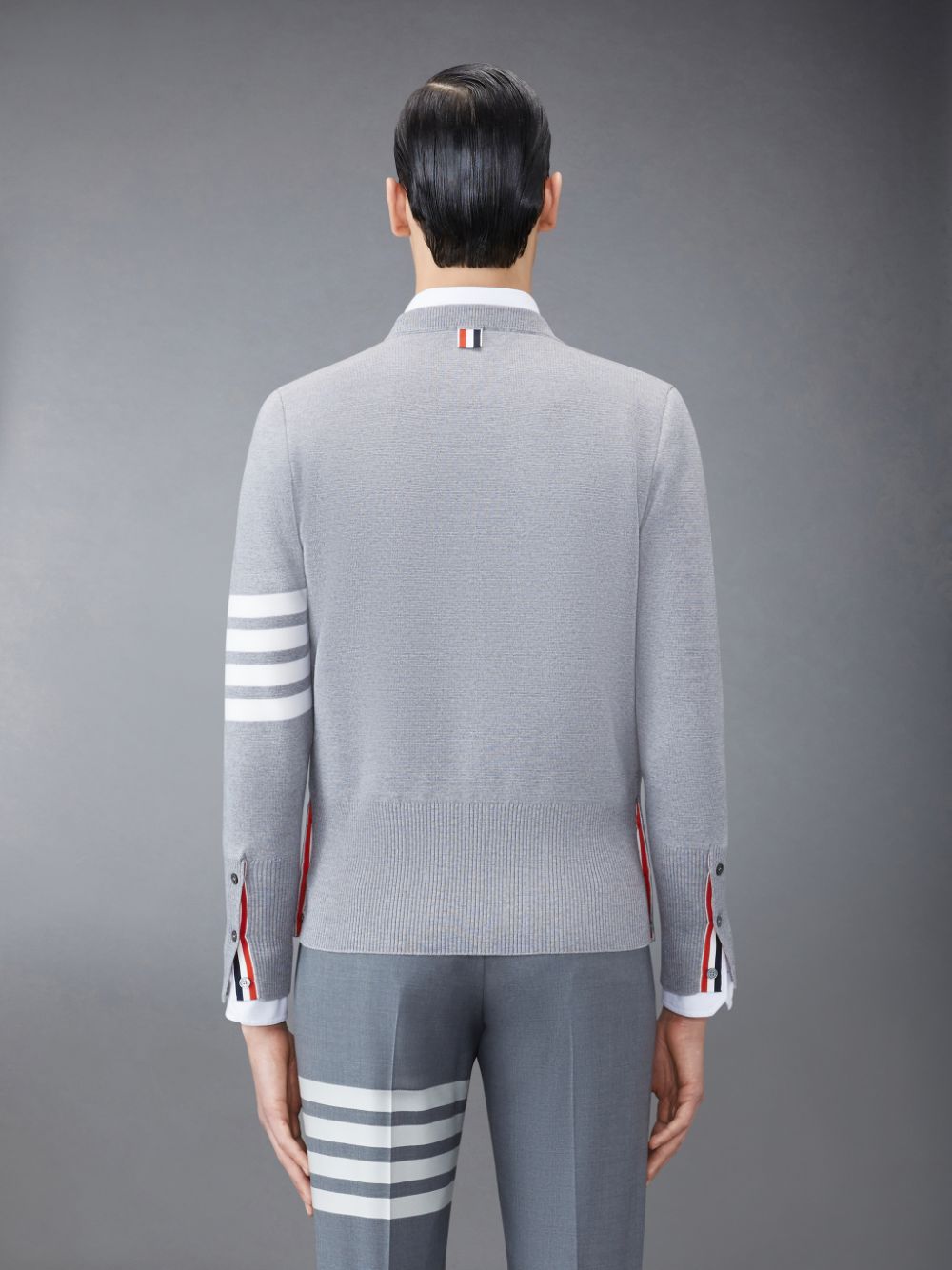 Thom Browne Wool 4-Bar Uomo Pullover Grigie | FFQ01U81905