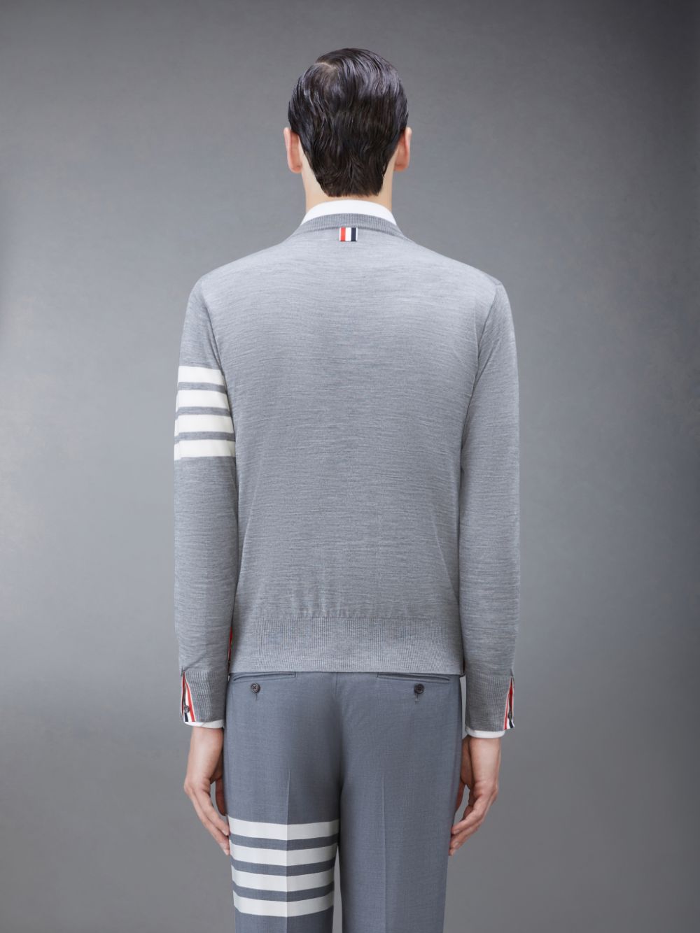 Thom Browne Wool 4-Bar Uomo Pullover Grigie | RZK59L68312