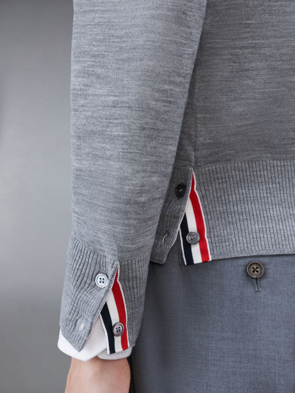 Thom Browne Wool 4-Bar Uomo Pullover Grigie | RZK59L68312