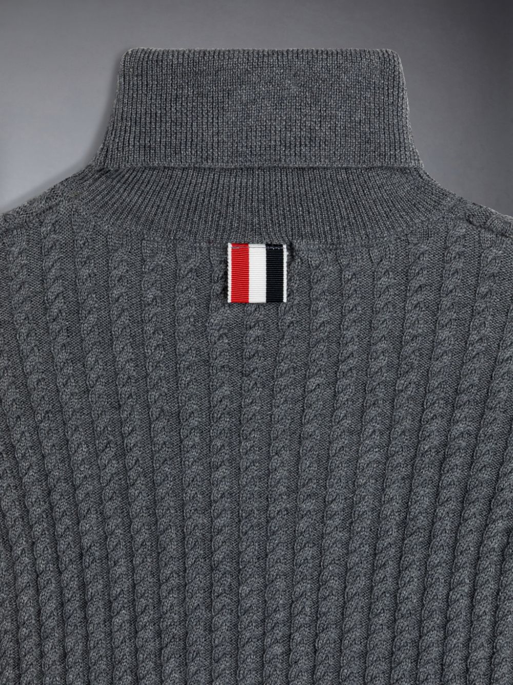 Thom Browne Wool Cable Knit 4-Bar Ragazzo Pullover Grigie | OJX39X89172