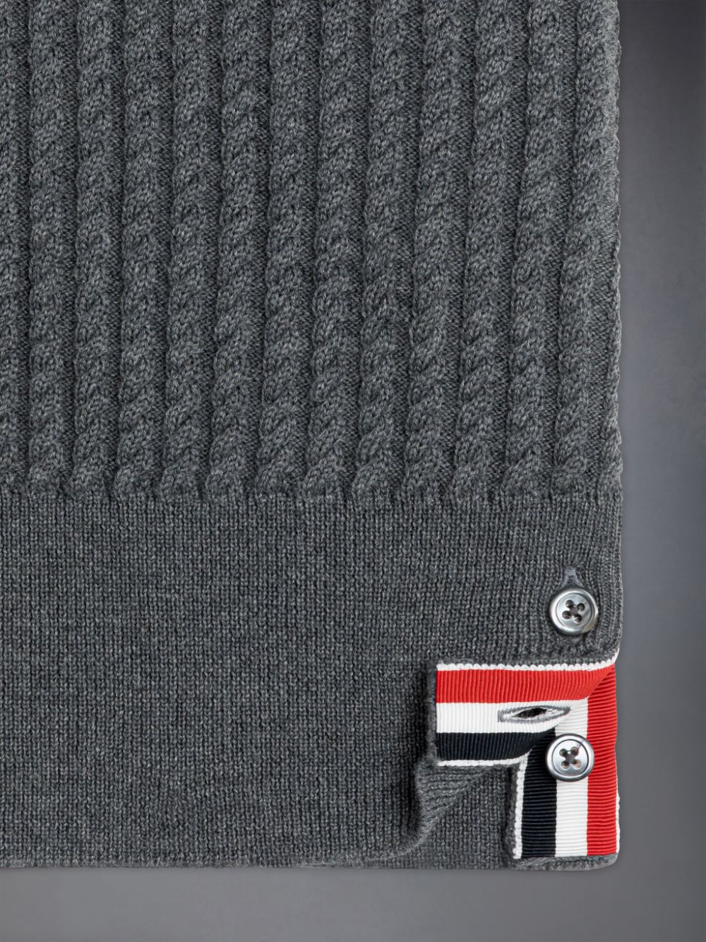 Thom Browne Wool Cable Knit 4-Bar Ragazzo Pullover Grigie | OJX39X89172