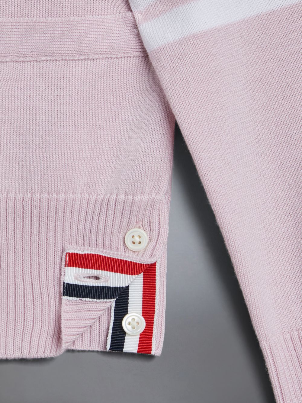 Thom Browne Wool Cashmere 4-Bar Hector Classic Ragazza Cardigan Rosa | LOQ80D42605