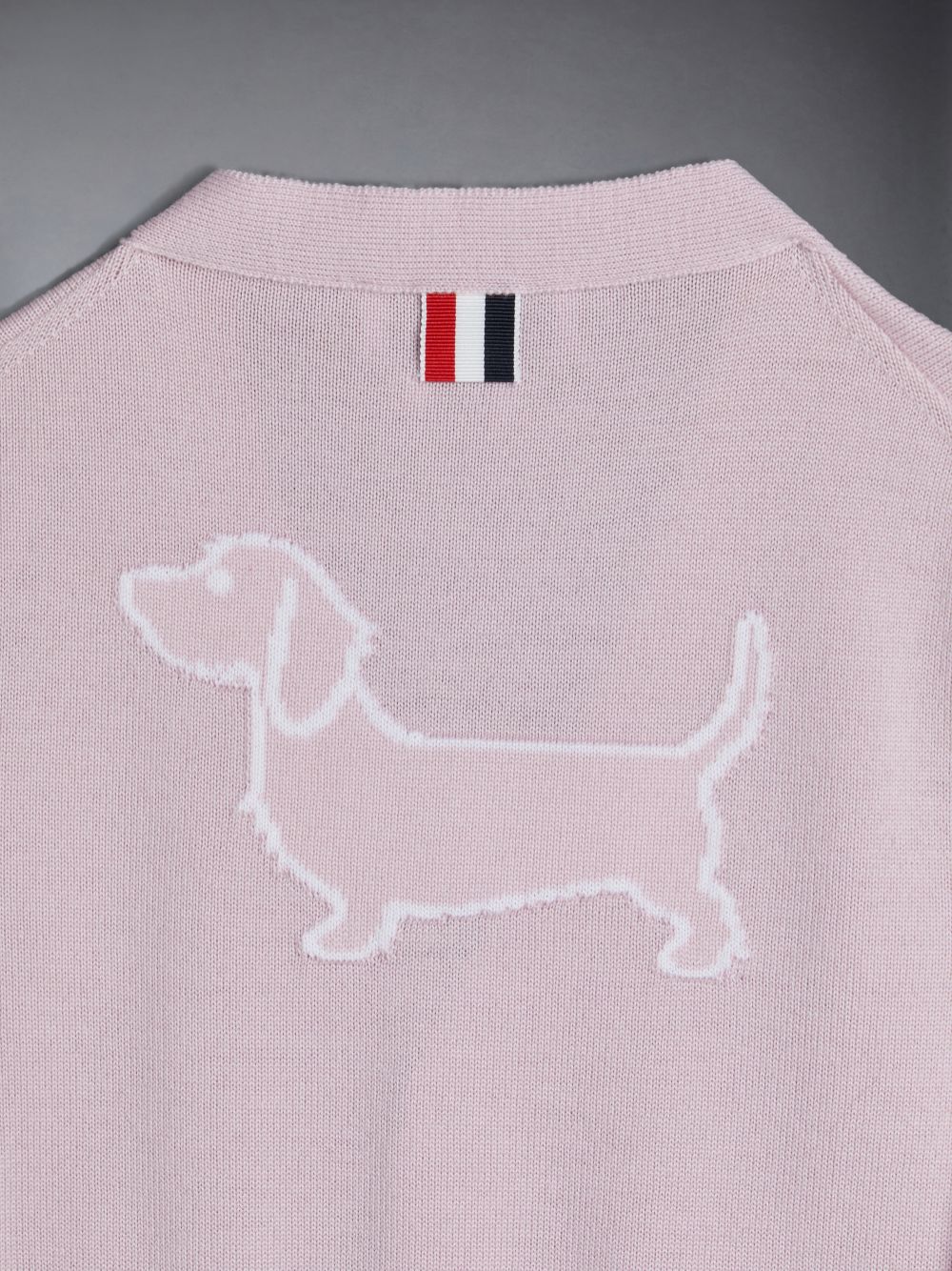 Thom Browne Wool Cashmere 4-Bar Hector Classic Ragazza Cardigan Rosa | LOQ80D42605