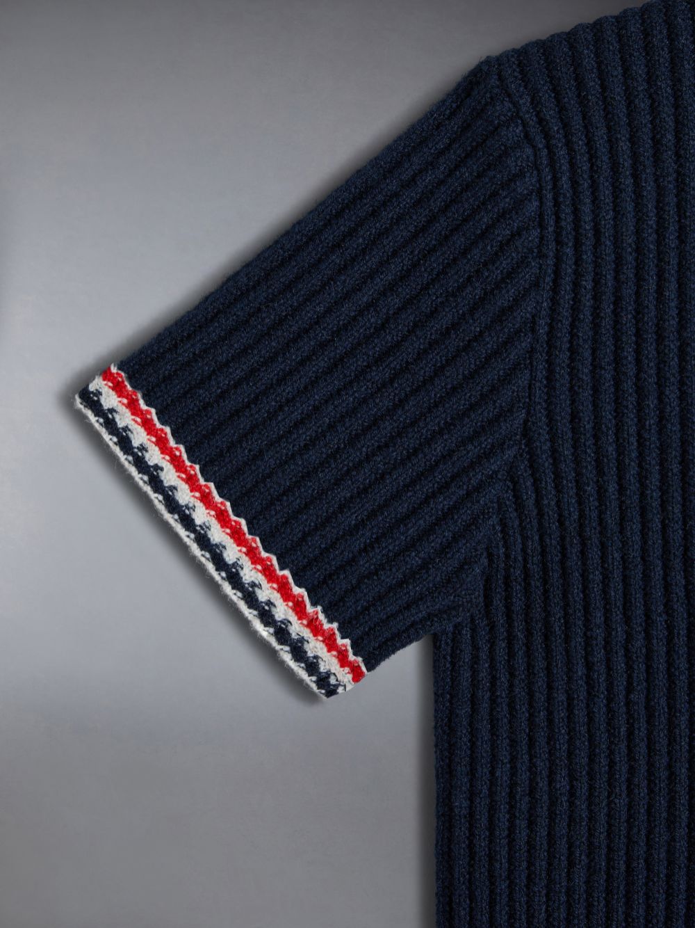 Thom Browne Wool Cashmere Knit Ragazzo Polo Blu | YYO78C42434