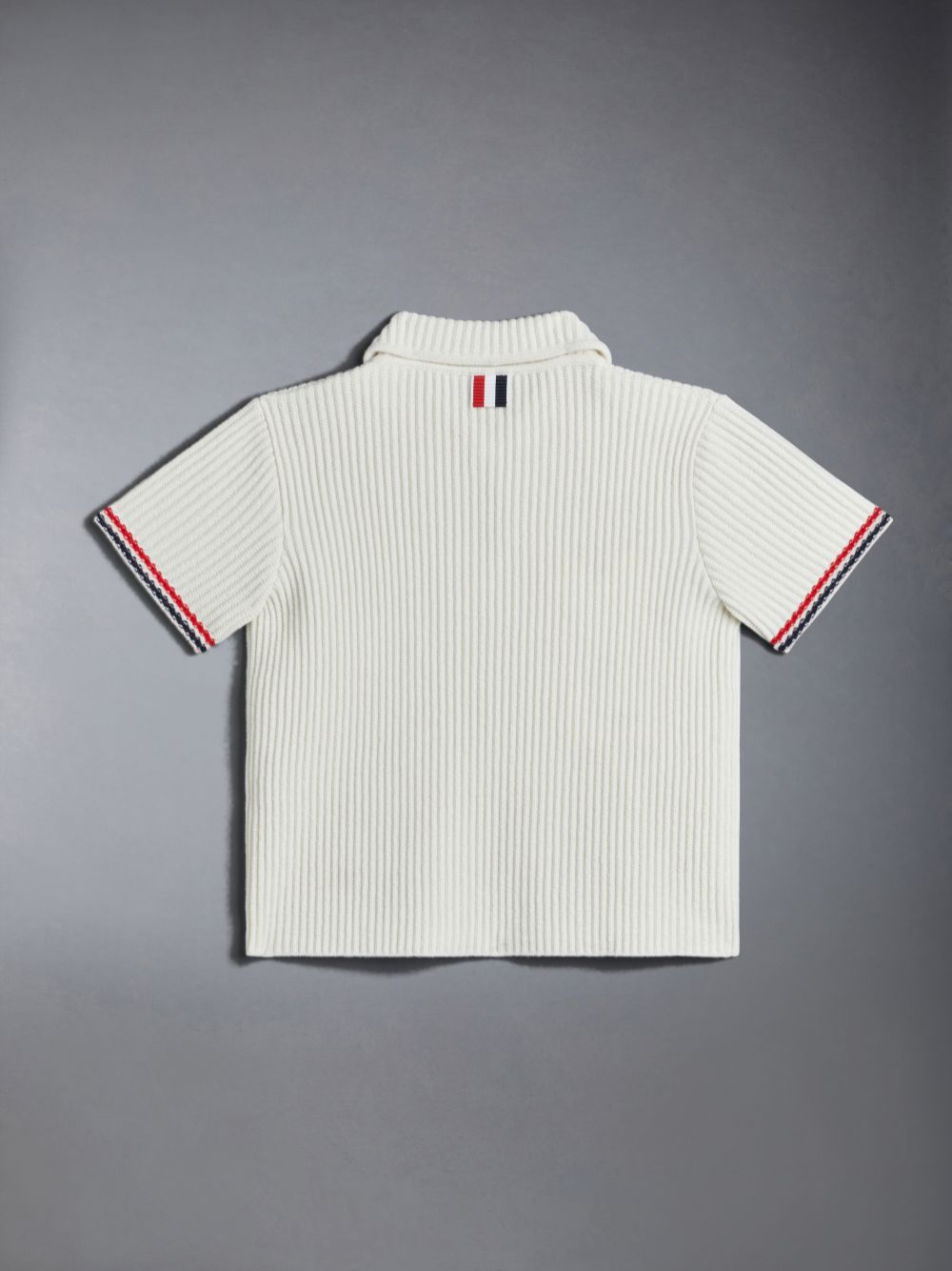 Thom Browne Wool Cashmere Knit Ragazzo Polo Beige | WAC02K77932