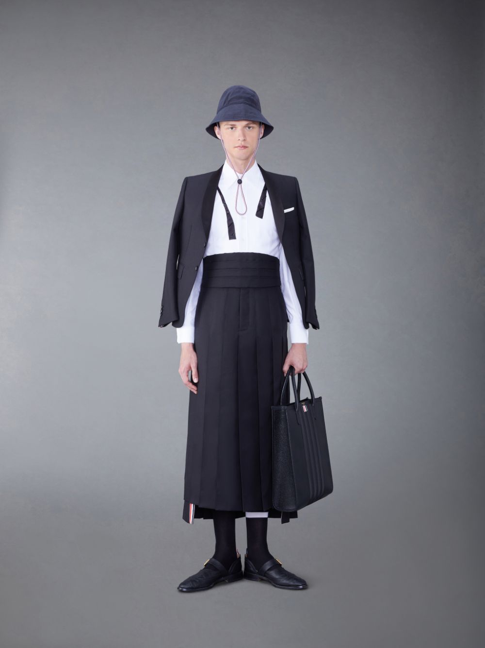 Thom Browne Wool Classic Pleated Uomo Gonne Nere | QPQ16Q29458