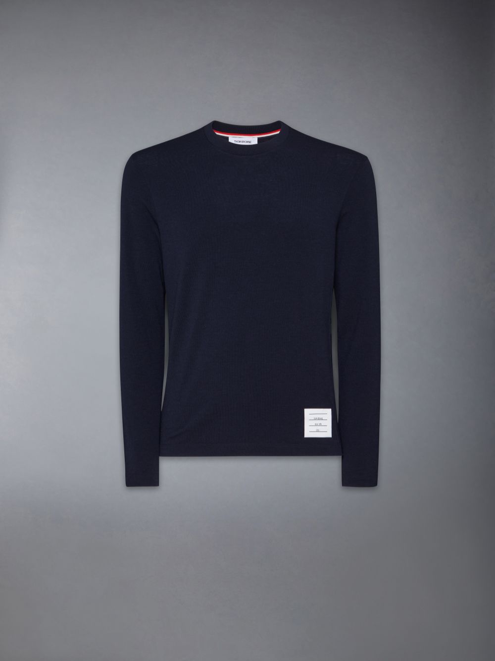 Thom Browne Wool Jersey 4-Bar Uomo Magliette Blu | VYF63Y11222