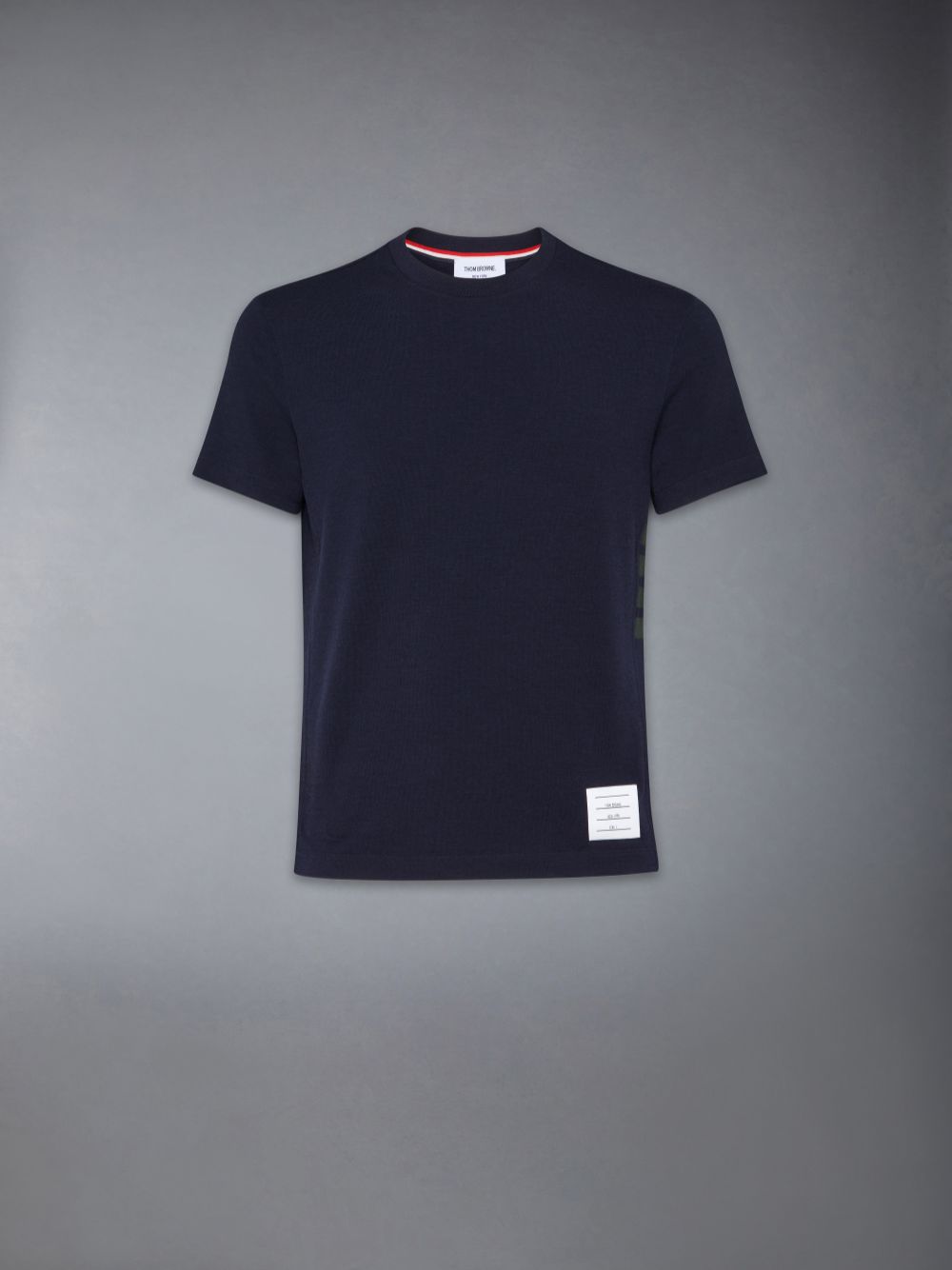 Thom Browne Wool Jersey 4-Bar Uomo Magliette Blu | SBT92F38262