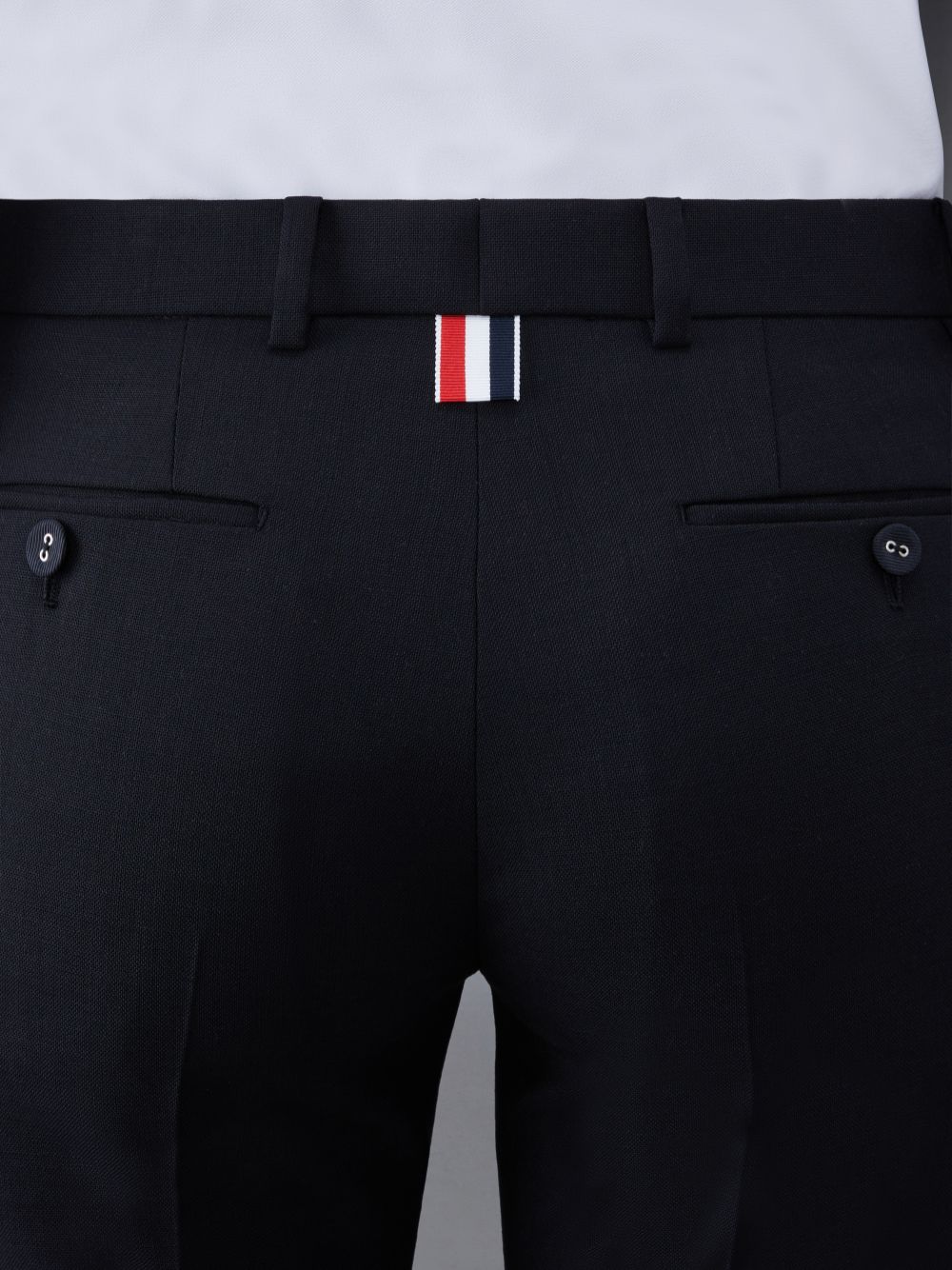 Thom Browne Wool Low Rise Cigarette Donna Pantaloni Nere | PSN69I34808