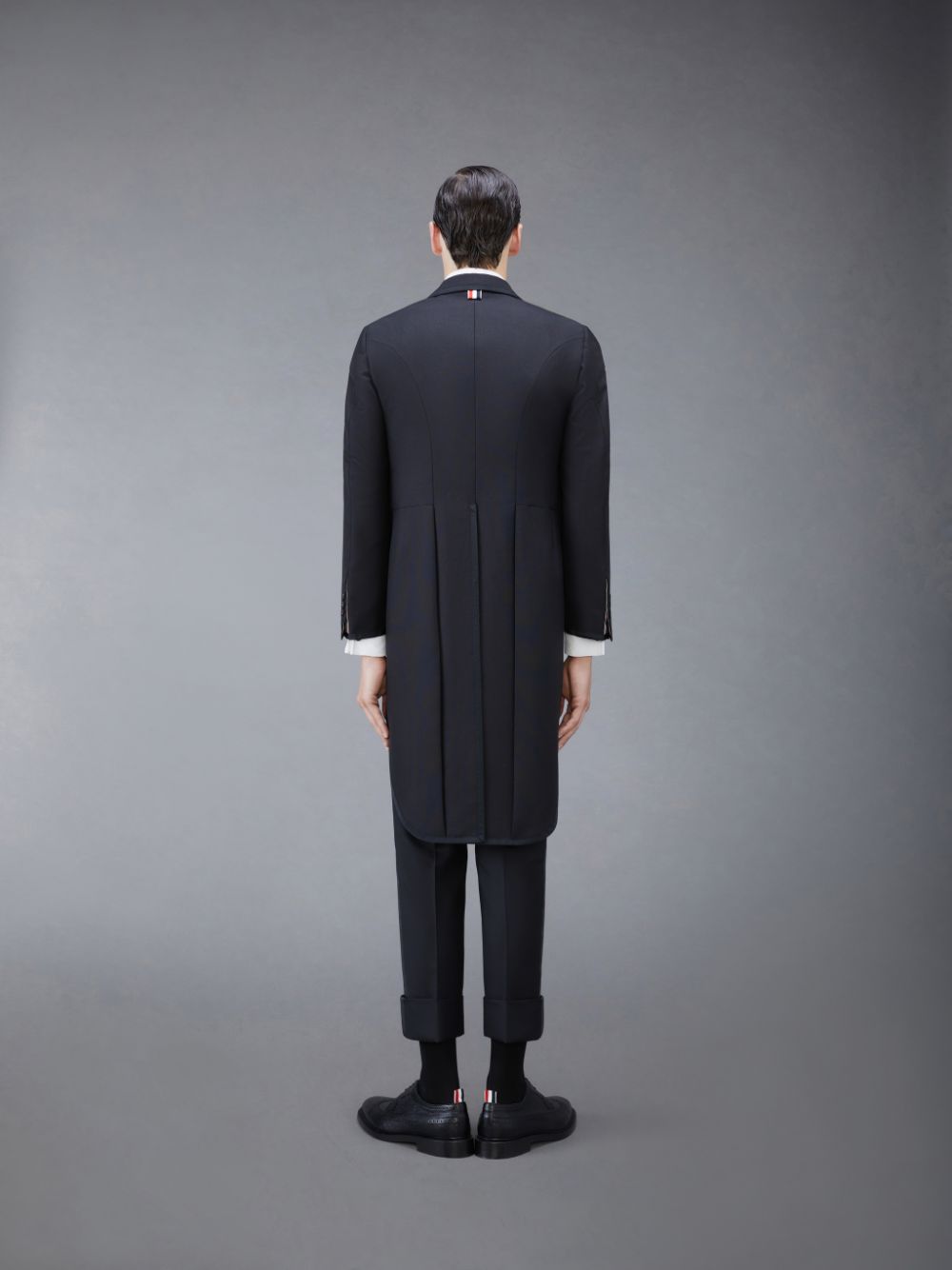 Thom Browne Wool Mohair With Tails Uomo Cappotti Nere | VAE52X27506