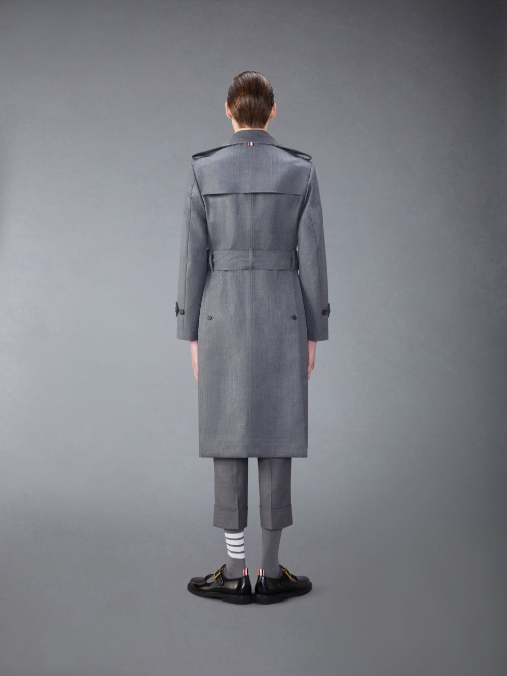 Thom Browne Wool Twill Unconstructed Trench Uomo Cappotti Grigie | MDA80W01502