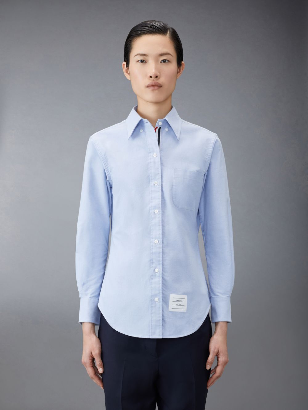 Thom Browne button-down cotton Oxford Donna Camicie Blu | EFQ30Y13818