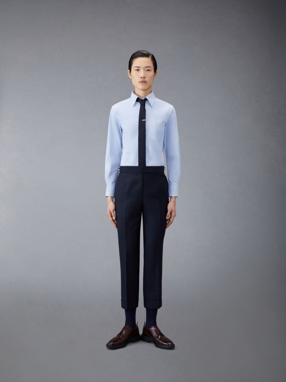 Thom Browne button-down cotton Oxford Donna Camicie Blu | EFQ30Y13818