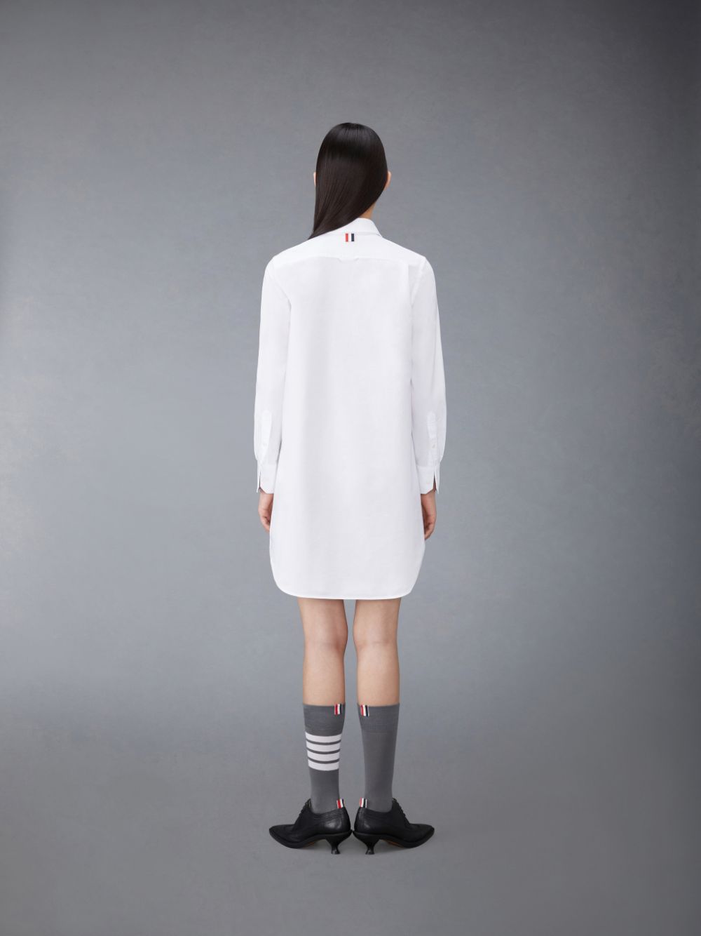 Thom Browne crinkled cotton Shirt Donna Vestito Bianche | ZUQ53Z29371