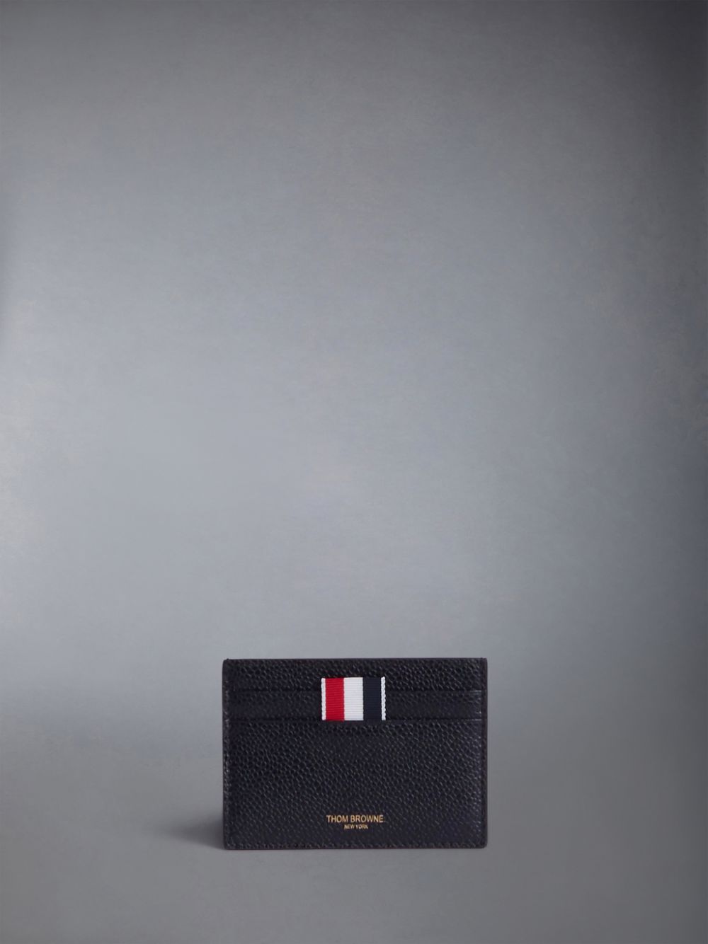 Thom Browne pebbled leather cardholder Uomo Custodia Per Carte Nere | RKZ91R26318