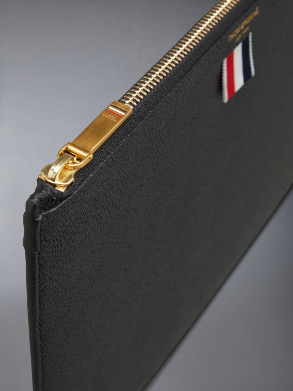 Thom Browne small leather Uomo Pochette Nere | UQH00B84822